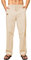 Elegancity Leinenhose Herren Sommerhose Yogahose Leichte Baggy Jogginghose Lang Stoffhose Herrenhosen Urlaub Freizeithose mit Kordelzug und Taschen Aprikose XL