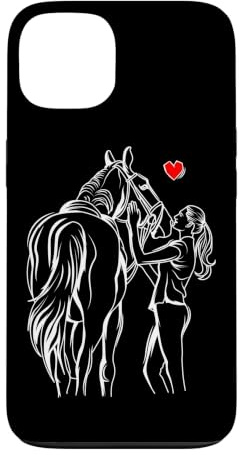 Pferde Mädchen Liebe Reiterin Pferd Liebhaber Hülle für iPhone 13