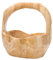 Garneck Unique Fruit Basket Solid Wood Grey Fruit Bowl Sundries Storage Holder Wood Bowl Random Style
