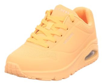 Skechers Damen UNO Stand on Air Sneaker, Orange, 38 EU