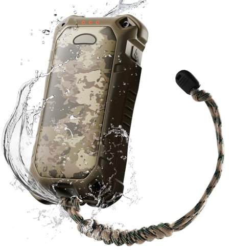OCOOPA IP56 Wasserdichter Wiederaufladbarer Handwärmer, 10000 mAh PD Schnelllade Elektrisch Handwärmer, USB Powerbank, 16 Stunden Wärme, Eingebaute Taschenlampe, Outdoors, Camping, UT4 Extreme