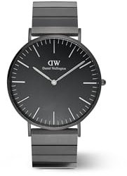 Daniel Wellington Classic Piano Link 40mm Uhr Herren, DW Klassisch Herren Uhr