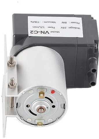 Bomba de Vacío, 8W 12l Min -72kpa Micro DC Impulsada por Motor, Alta Potencia con soporte. Estable, Confiable, de Poco Ruido y bajo Consumo de energía. Ideal para Análisis y