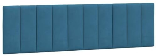 HETFTJN Bettrückwände Wandkissen Wandpolster Headboard for Bed - Kopfteil-Kissen Blau 180 cm Samt für Herbergen Bett Gästezimmer Jugendzimmer