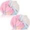 Duscdesp 500g(2 x 250g) Dicke Wolle Garn, Chenille Chunky Wolle Weiche Armstricken Wolle zum Stricken und Häkeln XXL Chenille Wolle Yarn für Decken, Kissen, Schals, Mützen (Marshmallow)