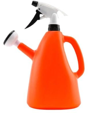 HFSAZJ 2-in-1-Gießkanne mit Sprüher, multifunktionaler Gartensprüher, Bewässerungspflanzen-Gartentopf-Werkzeug für Gartenpflanzen, Indoor/Outdoor-Pflanzen (Orange, 1 Stück)