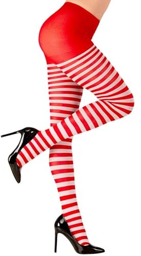 W WIDMANN MILANO Party Fashion - Strumpfhose, gestreift, 70 DEN, Halloween, Faschingskostüme