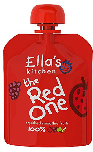 ELLA'S Kitchen (Vegetarian) The Red One - Organic Smoothie Fruit 90g (Pack of 12)