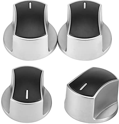 Zerodis 2Pcs Burner Knob Gas Stove Cooker Part Control Knobs Replacement Metal Rotary Oven Switch(8MM/45 Degree)