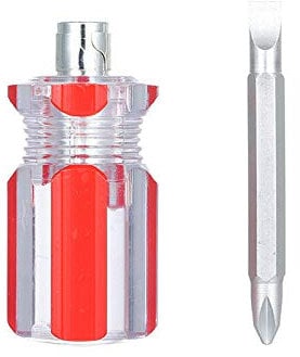 BE-TOOL Mini Screwdriver Dual-Purpose Screwdriver Reversible Small Stubby Hand Tools for Repairing or Servicing Electronic, Sewing Machines (B-Type)