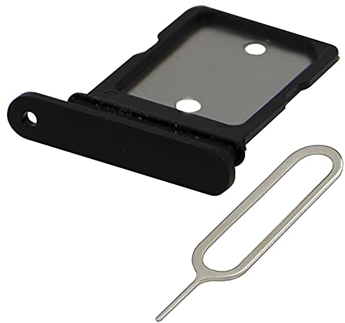 MMOBIEL SIM Kartenhalter Kompatibel mit Google Pixel 4a / 4a 5G 2020 - SIM Card Tray Schlitten - Inkl. Gummidichtung und SIM Pin - Schwarz