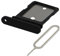 MMOBIEL SIM Kartenhalter Kompatibel mit Google Pixel 4a / 4a 5G 2020 - SIM Card Tray Schlitten - Inkl. Gummidichtung und SIM Pin - Schwarz