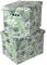 SOFTILLO Cardboard Storage Boxes with Lid Decorative Wardrobe, Closet, Home & Office Organiser with Handle Flat-Packed, Stackable File Box Gift for Adults & Kids Set of 2 Large Tropical Leaves
