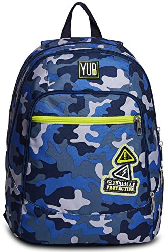 Seven S.P.A. YUB Backpack - ADVANCED DAYDENIM - Schule & Freizeit - Kinder, Einheitsgröße - 31 lt -, Blau