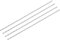sourcing map HSS(Haute Vitesse Acier) Extra Long Forets Hélicoïdaux 2.5mm Perceuse Diamètre 200mm Longueur 4Pcs