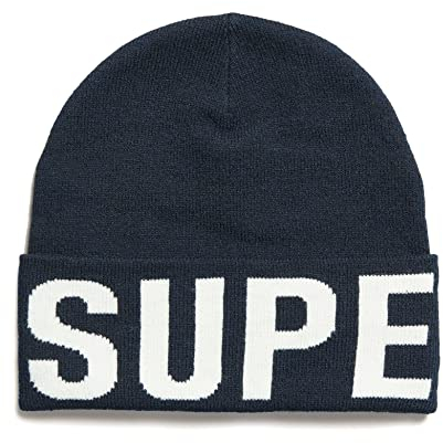 Superdry Damen Mountain Strickmütze Dunkel Marineblau/Optik 1SIZE