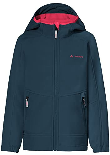 VAUDE Unisex Kinder Kids Rondane Jacket Iv, Dark Sea/pink, 158-164 EU