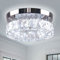 CXGLEAMING Deckenlampe Led Deckenleuchte Kristall Kronleuchter 16W 6500K 1280lm Geeignet für Wohnzimmer, Schlafzimmer, Küche, Balkon, Keller und Büro 25cm Deckensockel（Weißes Licht）
