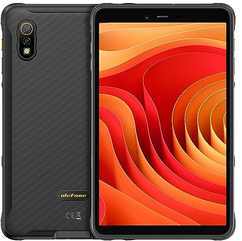 Ulefone Armor PAD LITE Outdoor Tablet, IP68/IP69K Wasserdicht Stoßfest Robustes, 8'' HD+ Display, 6GB RAM+32GB ROM, 7650mAh Akku, 13MP+5MP Kamera, Android 13, GPS WiFi Bluetooth Fingerabdruck NFC
