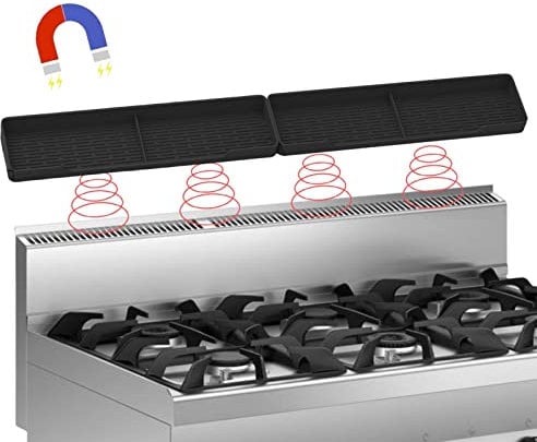 Oven Shelf For Top Of Stove - Silicone Magnetic Kitchen Shelf Rack | Non Slip Resistant Over The Soft For Kitchen Organization Stove Oven Storage