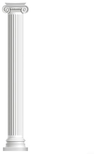 DAZZLEEX Adesivo da parete 3D con colonna romana in PVC, per soggiorno, camera da letto, sfondo TV, decorazione per la casa (LMZ-001)