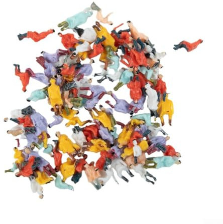 100 Stück HO Maßstab 1:87 sitzende Figuren sitzende Menschen Modell für Miniatureisenbahn Landschaft Layout