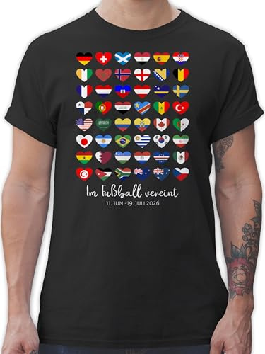 Shirtracer - T-Shirt Herren - EM - Im Fußball vereint - Deutschland WM 2026 Länder