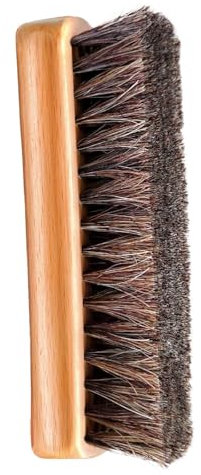 Cleaning Brushes Shoe Brush For Cleaning Shoe Polish Brush Horse Hair Shoe Brush Soft Shoe Shine Brush Shoe Cleaning Brush For Leather Shoes Boots & Sneakers Dishwasher with Sponge (3-B, One Size)