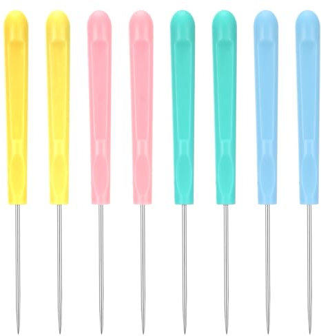 Bremorou 8 Stück Kuchen Dekorieren Werkzeug Set, Tortendekorationsnadel, Zucker Rührnadel, Keks Scriber Nadeln, Modellierwerkzeug, DIY Backwerkzeug Set für Kekse, Kuchen, Fondant Zubehör