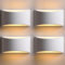 TLGREEN LED Wandleuchte Innen, 9W Weiß Gipsleuchte Modernes Design Wandlampe LED Licht Up und Down Wandlicht Spotlicht für Badezimmer, Wohnzimmer, Schlafzimmer, Flur (G9 LED Warmweiß) (4 Stücke)