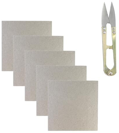 130 X 130mm Microwave waveguide Cover,5 PCS Waveguide Cover Mica Plates Sheets,Universal Mica Sheet for Microwave Oven,Free Cutting Follow The Required Size for Universal Microwave Oven Repairing Part