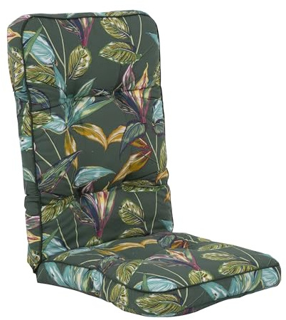 PATIO Hochlehner Auflage Royal/Lena 124 x 48 cm Sitzkissen gesteppt Taschen zur Befestigung für Gestell bis 45 cm breit mit Ø 18 mm Rohrdicke