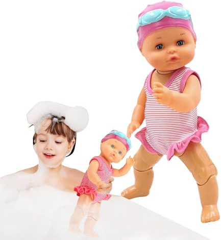 Schwimmendes Baby für Pool, batteriebetrieben – für Badezeit, wasserdichtes Duschspielzeug für , Mädchen, Krippe, Haus, Badezimmer, Außenbereich, Reise