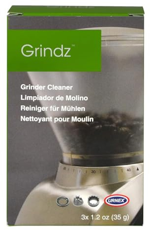Urnex Grindz Professional Coffee Grinder Cleaning Tablets, 3 Single Use Packets