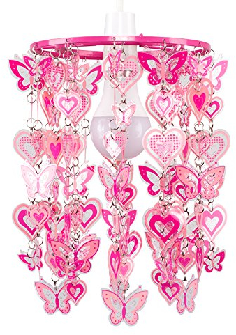 Hearts and Butterflies Non Electric Pendant Shade