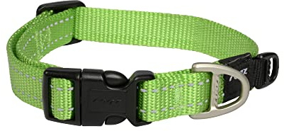 Rogz Snake Collar Reflective, 16 mm, Lime Green