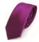 TigerTie Herren Krawatte 6 cm schmale Satin Tie in lila magenta fuchsia einfarbig uni Business, festliche Veranstaltungen und Freizeit