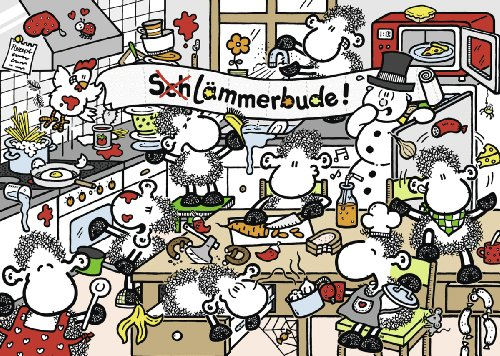 Ravensburger 19342 - Sheepworld: (Sch) lämmerbude - 1000 Teile Puzzle