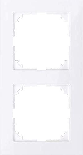 Schneider Electric Merten M-Pure-Rahmen für Steckdosen und Schalter, 2-fach, aktivweiss, Artikelnummer MEG4020-3625