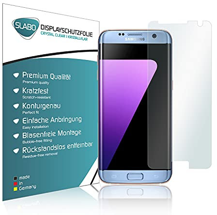 Slabo 4 x Displayschutzfolie für Samsung Galaxy S7 Edge Displayfolie Schutzfolie Folie Zubehör Crystal Clear KLAR