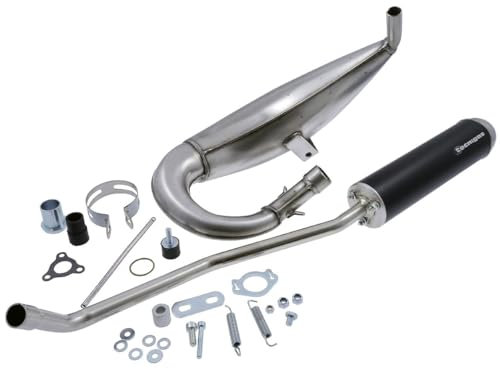 TECNIGAS E-NOX Auspuff kompatibel für Derbi Senda DRD 50 D50B0, Gilera RCR Enduro 50 EBS, SMT SM 50 EBS