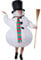 dressforfun 302359 - Aufblasbares Unisex Kostüm Schneemann mit Zylinder und Schal