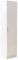 Reflect 1 Door Plain Wardrobe – High Gloss Single Door Wardrobe, Durable Melamine Finish, Modern Storage Solution with Hanging Rail & Shelves, Sleek Design for Bedroom (White Gloss/Matt White)
