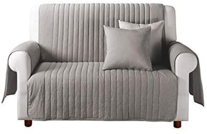 Caleffi Pagoda Sofabezug, Mikrofaser, bügelfrei, grau, 1-Sitzer, 62160