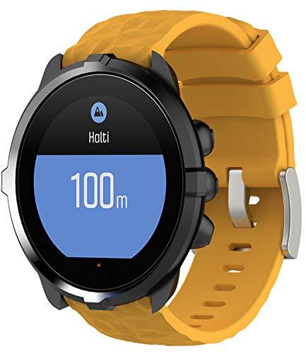 Shieranlee Armband für Suunto 7,24MM Ersatz Silikon Wechselarmbänder Fitness Uhrband Sport Uhrenarmbänder für Suunto Spartan Sport Wrist HR Baro/Suunto 9 /Suunto D5