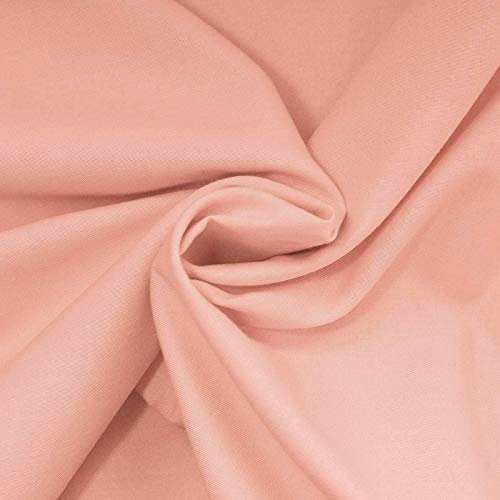 50x150cm Baumwollstoff Oeko - Tex 100 Meterware am Stück Fahnentuch Cretonne 45 Farben, Farbe:pfirsichfarben