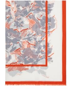 Marc O'Polo Scarf, woven, cotton-modal, various multi/white cotton - OSO