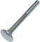 AERZETIX - C48976 - Lot de 100 boulons de carrosserie/charrue à tête ronde à collet carré- M5x50mm - en acier zingué - DIN 603