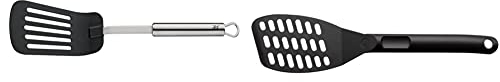 WMF Profi Plus Pala para freír, Acero Inoxidable Pulido & Neutral Espátula para sartén, Negro, 31cm