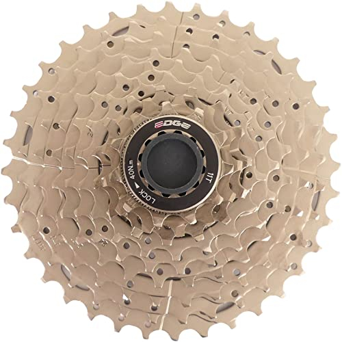 Edge Fahrrad Kassette 9 Fach Silber Mountainbike Zahnkranz 9fach Übersetzung 11-32 | 11-34 | 11-36 (11-36 Zähne)